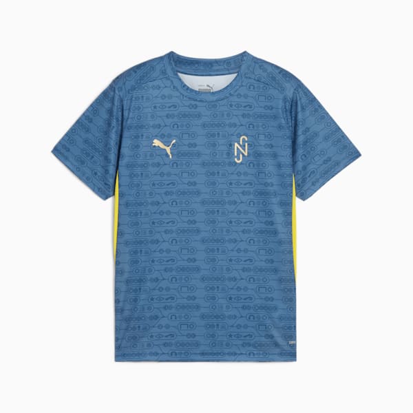 Neymar JR "BNA" Big Kids' Soccer Jersey, Blue Horizon-Pelé Yellow, extralarge